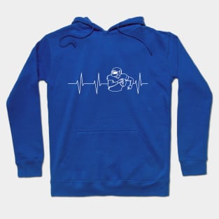 my heart beats for football Hoodie